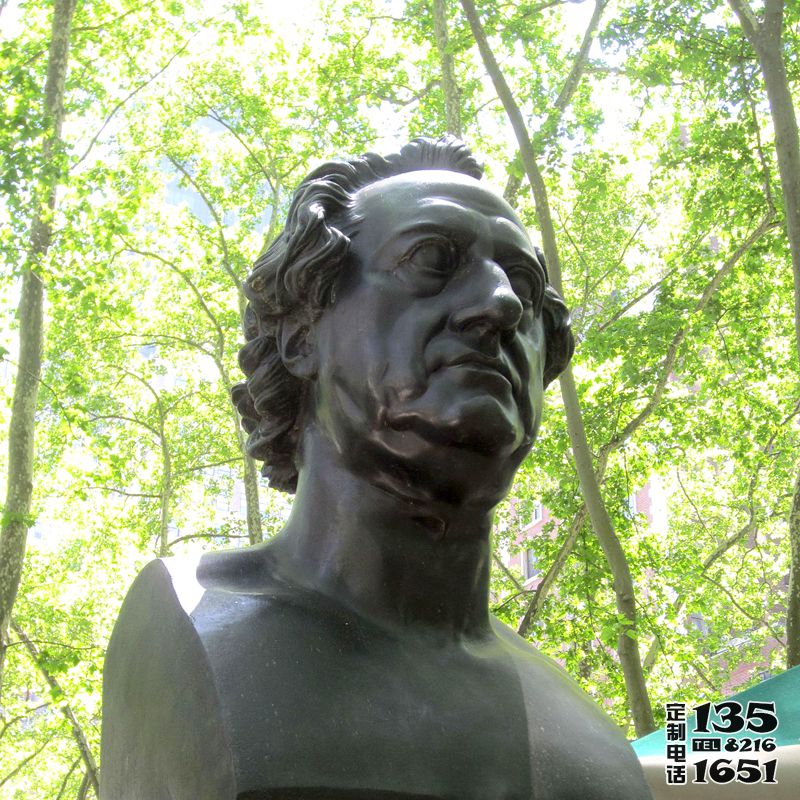 校園景區(qū)半身胸像玻璃鋼仿銅世界名人歌德雕塑 校園景區(qū)半身胸像玻璃鋼仿銅世界名人歌德雕塑