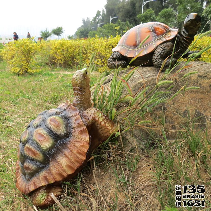 戶(hù)外草坪創(chuàng)意玻璃鋼仿真烏龜?shù)袼? title=