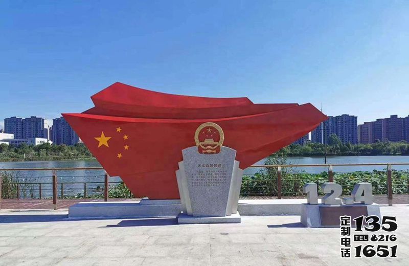 景區(qū)大型戶(hù)外景觀玻璃鋼彩繪旗幟雕塑 景區(qū)大型戶(hù)外景觀玻璃鋼彩繪旗幟雕塑