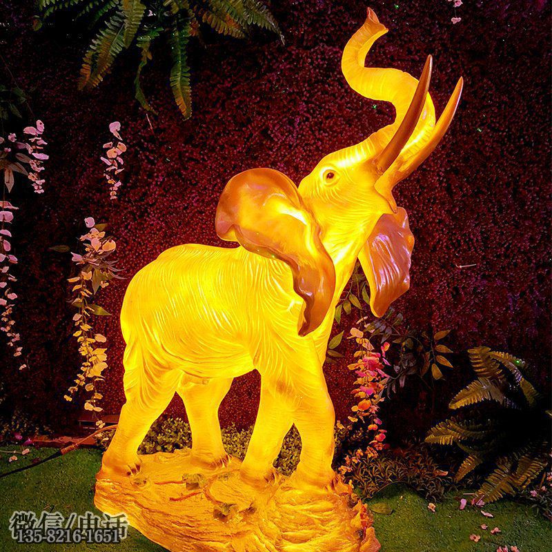 玻璃鋼大象發(fā)光動(dòng)物雕塑 玻璃鋼大象發(fā)光動(dòng)物雕塑