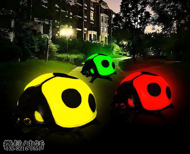 七星瓢蟲(chóng)玻璃鋼發(fā)光動(dòng)物雕塑擺件 七星瓢蟲(chóng)玻璃鋼發(fā)光動(dòng)物雕塑擺件